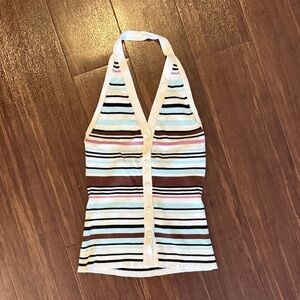 Abercrombie ribbed halter sweater vest
